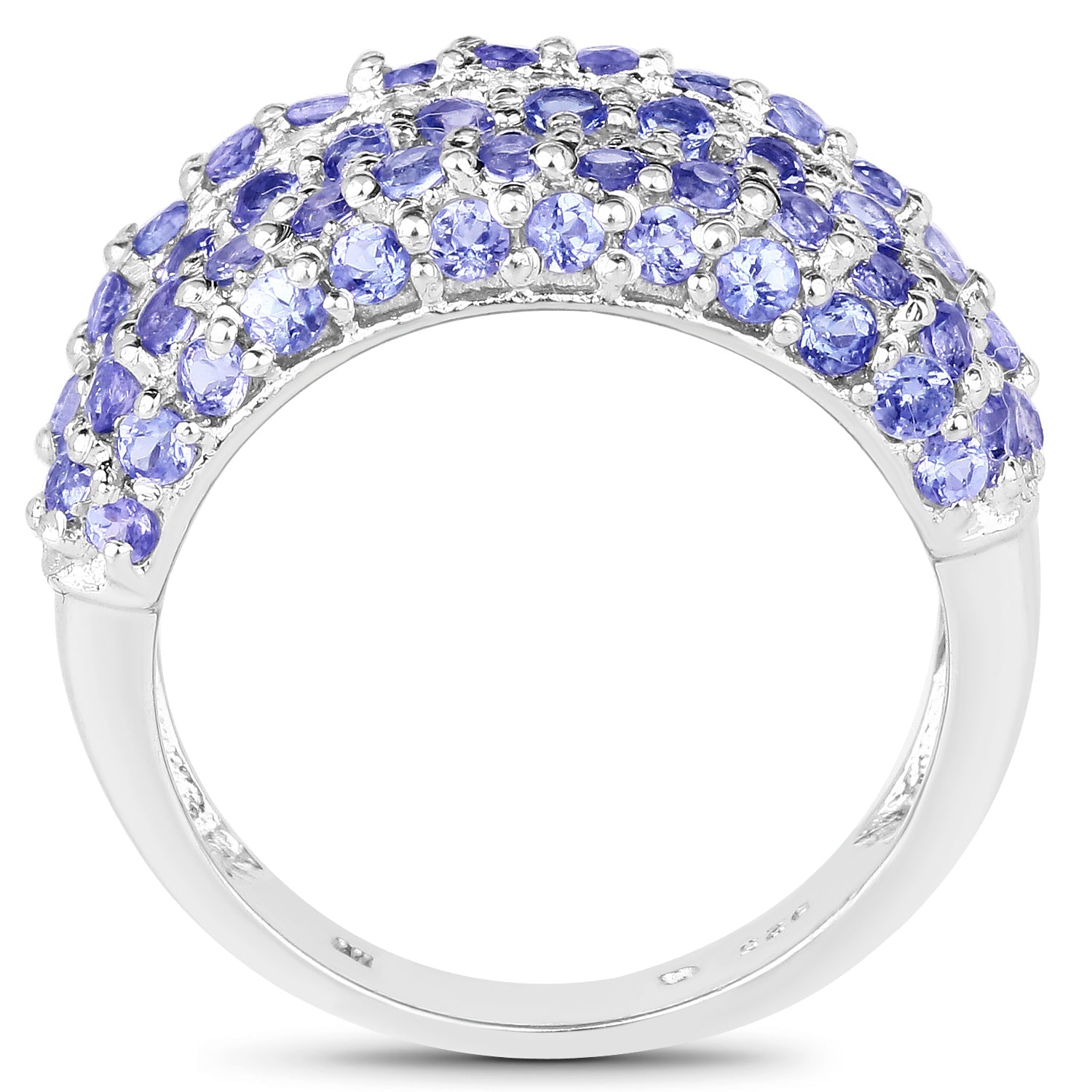 2.47 Carat Genuine Tanzanite .925 Sterling Silver Ring by Bids.com