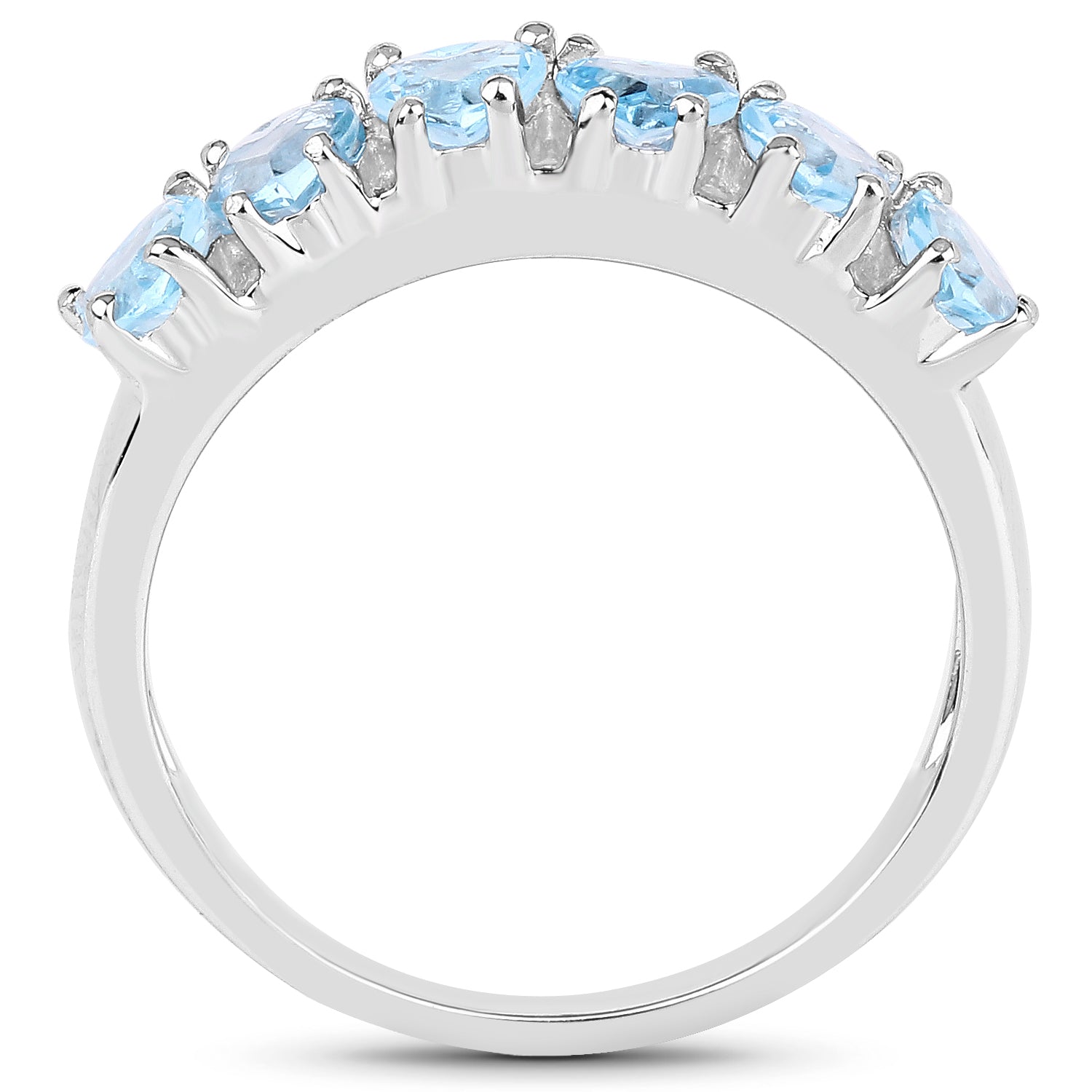 1.68 Carat Genuine Swiss Blue Topaz .925 Sterling Silver Ring by Bids.com