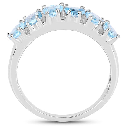 1.68 Carat Genuine Swiss Blue Topaz .925 Sterling Silver Ring by Bids.com