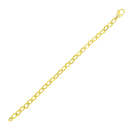 14k Yellow Gold Cable Chain Style Bracelet by Bids.com