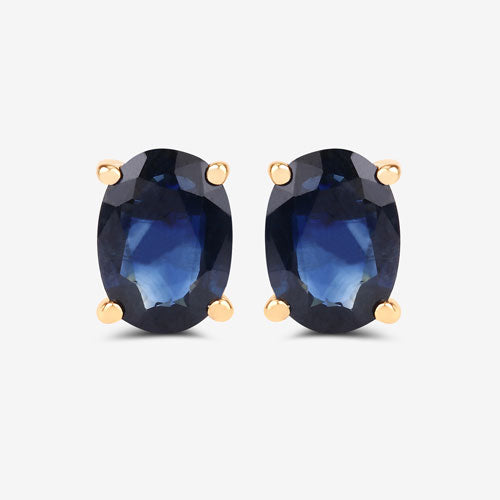 1.90 Carat Genuine Blue Sapphire 10K Yellow Gold Earrings by Bids.com