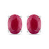 1.70 Carat Genuine Ruby 10K White Gold Earrings by Bids.com