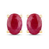 1.70 Carat Genuine Ruby 10K Yellow Gold Earrings by Bids.com