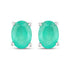 1.44 Carat Genuine Zambian Emerald 10K White Gold Earrings by Bids.com