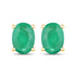 1.44 Carat Genuine Zambian Emerald 10K Yellow Gold Earrings by Bids.com
