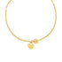 Toggle Necklace with Heart Charm in 14k Yellow Gold by Bids.com