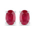 1.04 Carat Genuine Ruby 10K White Gold Earrings  DestGlow