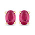 1.04 Carat Genuine Ruby 10K Yellow Gold Earrings by Bids.com