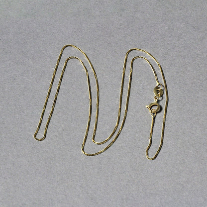 14k Yellow Gold Classic Box Chain 0.6mm by Bids.com