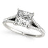 14k White Gold Princess Cut Split Shank Diamond Engagement Ring (1 1/8 cttw) by Bids.com