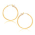 14k Yellow Gold Polished Hoop Earrings (25 mm)  DestGlow