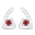 0.44 Carat Genuine Garnet .925 Sterling Silver Earrings by Bids.com