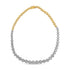 IGI Certified 14K Yellow Gold 14 3/4 cttw Pave Set Round-Cut Diamond Riviera Necklace (F-G Color, S2-I1 Clarity) by Bids.com