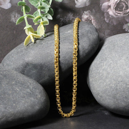 3.4mm 14k Yellow Gold Round Box Chain by Bids.com