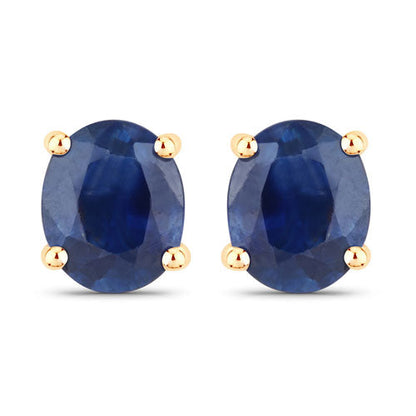 0.68 Carat Genuine Blue Sapphire 14K Yellow Gold Earrings by Bids.com