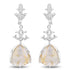 15.97 Carat Genuine Golden Rutile And White Topaz .925 Sterling Silver Earrings by Avera Group