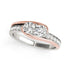 Two Stone Diamond Ring in 14k White And Rose Gold (3/4 cttw) by Bids.com