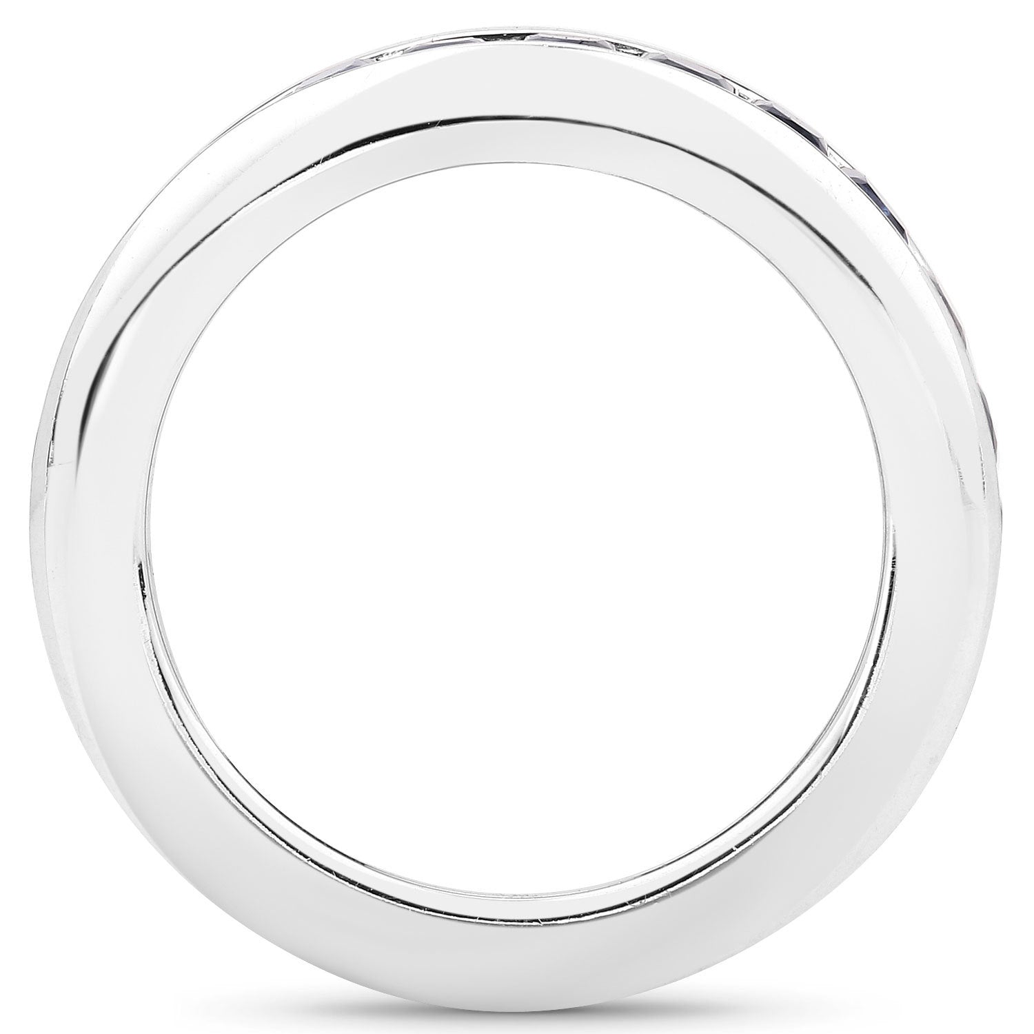 3.12 Carat Genuine Blue Sapphire .925 Sterling Silver Ring by Bids.com