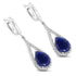 5.10 Carat Genuine Blue Aventurine Sterling Silver Earrings by Bids.com