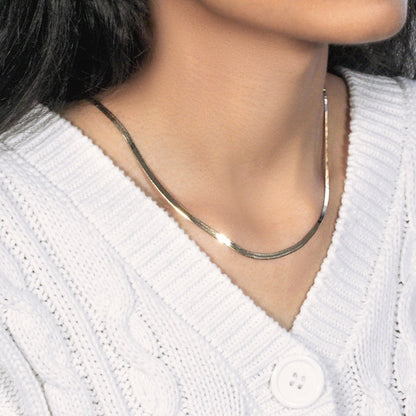 Imperial Herringbone Chain in 10k Yellow Gold (2.80 mm) by Bids.com