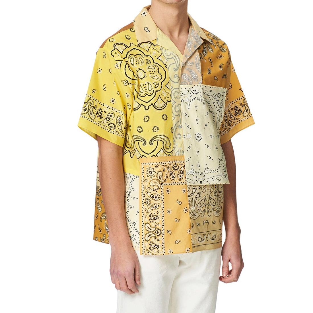 Kenzo Patchwork Short Sleeves Shirt Men by Luosophy