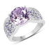 4.07 Carat Genuine Amethyst & Tanzanite .925 Sterling Silver Ring by Bids.com