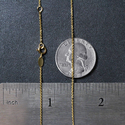 14k Tri-Color Gold Rosary Chain Necklace by Bids.com