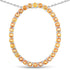 2.88 Carat Genuine Orange Sapphire .925 Sterling Silver Pendant  DestGlow