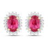 1.16 Carat Genuine Ruby and White Diamond 14K Yellow Gold Earrings by Bids.com