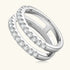 925 Sterling Silver Sparkala™ Double Layered Ring by Sparkala