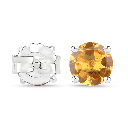2.00 Carat Genuine Citrine .925 Sterling Silver Earrings  DestGlow