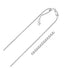14k White Gold Adjustable Box Chain (1.10 mm) by Bids.com