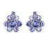 4.26 Carat Genuine Tanzanite .925 Sterling Silver Earrings by Avera Group