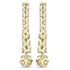18K White Gold Plated 7.22 Carat Genuine Citrine .925 Sterling Silver Earrings 