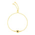 14k Yellow Gold Adjustable Evil Eye Bracelet by Bids.com