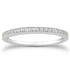 14k White Gold Diamond Micro Pave Diamond Milgrain Wedding Ring Band by Bids.com