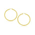 10k Yellow Gold Polished Hoop Earrings (25 mm)  DestGlow