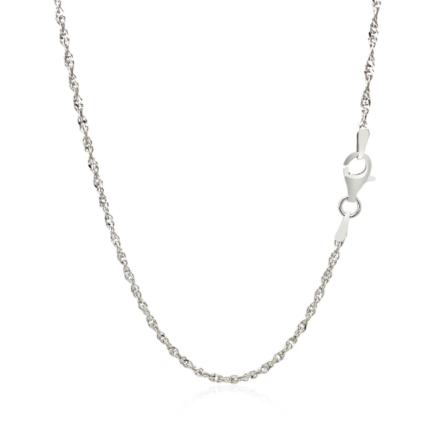 Sterling Silver 2.0mm Singapore Style Chain by Bids.com