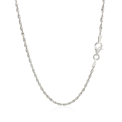 Sterling Silver 2.0mm Singapore Style Chain by Bids.com