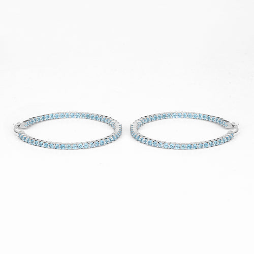 3.60 Carat Genuine Swiss Blue Topaz .925 Sterling Silver Earrings by Bids.com
