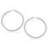 14k White Gold Polished Hoop Earrings (40 mm) by Bids.com