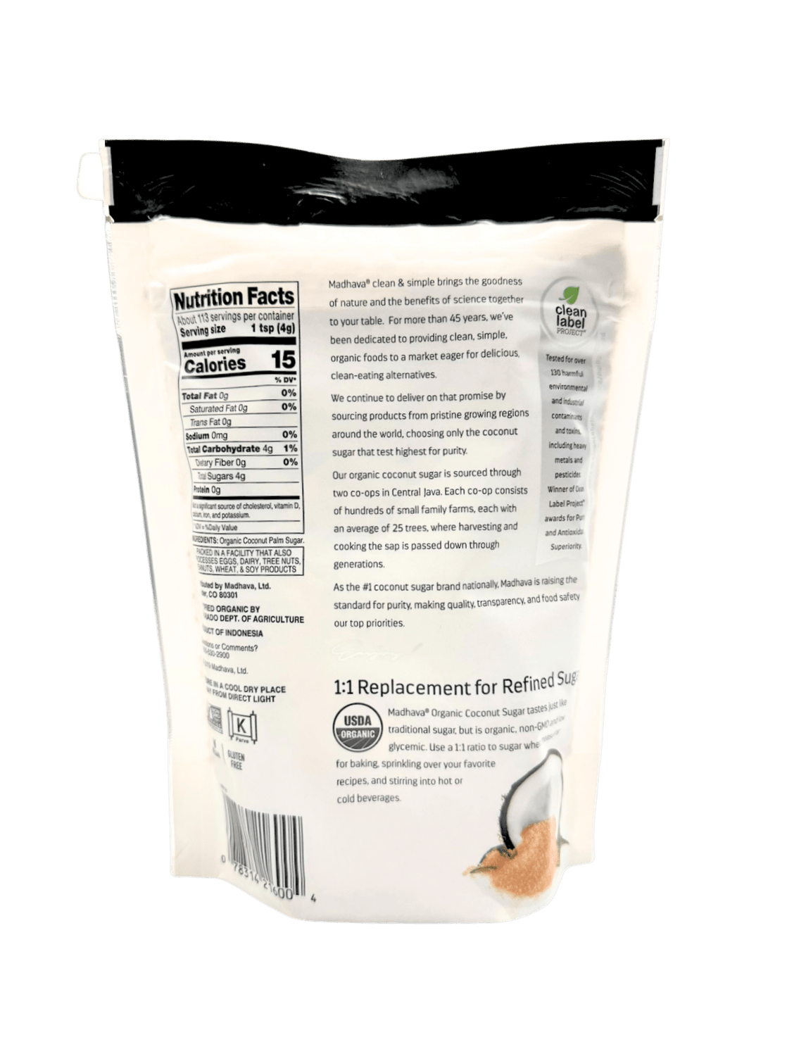 Coconut Sugar, Organic by Country Life Natural Foods