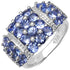 2.06 Carat Genuine Tanzanite .925 Sterling Silver Ring by Bids.com