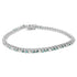 14K White Gold 4 5/8 Cttw Alternating White and Blue Diamond Martini Set Tennis Bracelet (H-I Color, I1-I2 Clarity) - 7" Inches by Bids.com