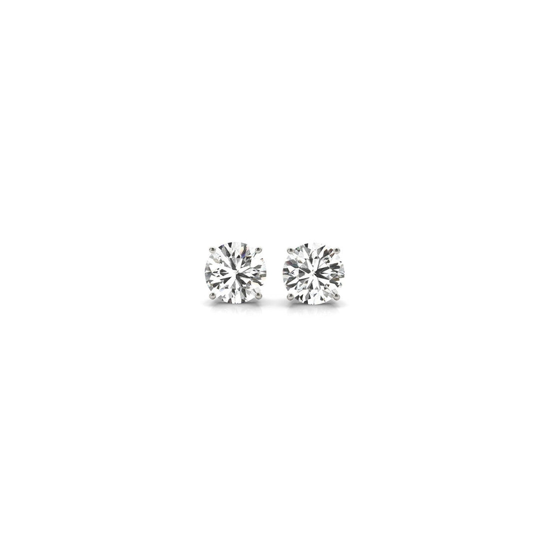 1/2 cttw Lab Grown Round Diamond Stud Earrings 14k White Gold (G/VS2) by Bids.com