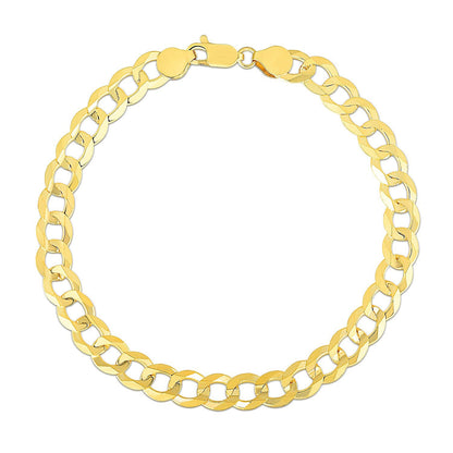 7.0mm 10k Yellow Gold Curb Bracelet by Bids.com