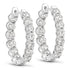 2.52 Carat Genuine Lab Grown Diamond 14K White Gold Earrings  DestGlow