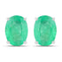 2.40 Carat Genuine Zambian Emerald 10K White Gold Earrings by Bids.com