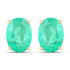 2.40 Carat Genuine Zambian Emerald 10K Yellow Gold Earrings by Bids.com