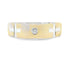 .02ct Mens Ring Wedding Band Sterling Silver 14KT Gold by Bids.com